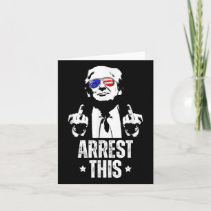 Verhaftung dieser Trump Fingers Pro Trump Karte