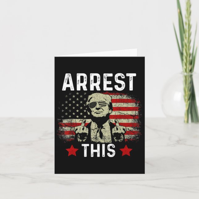 Verhaftung dieses Trump 2024 verurteilte Felon Tru Karte (Vorderseite)