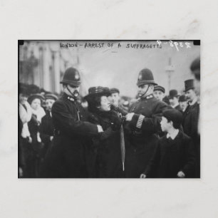 Verhaftung eines Suffragette in London England c 1 Postkarte