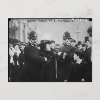 Verhaftung eines Suffragette in London England c 1 Postkarte