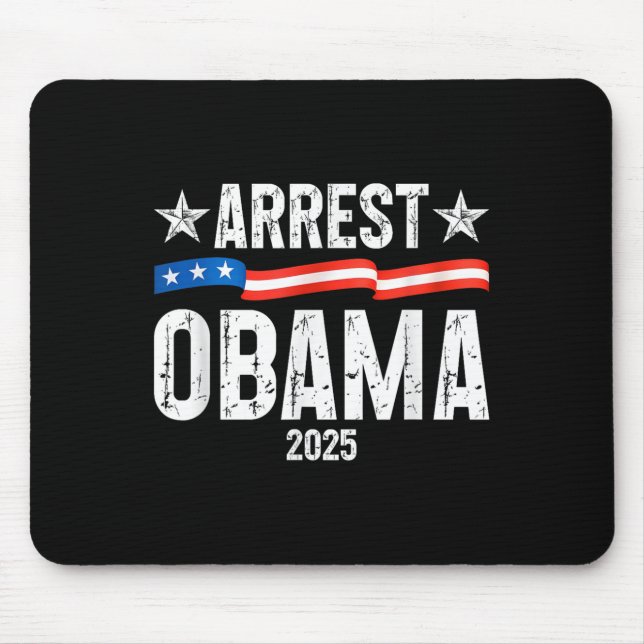 Verhaftung Obama 2025 Mousepad (Vorne)
