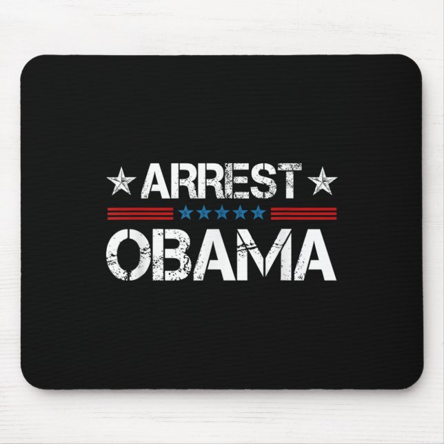 Verhaftung Obama 2025 Mousepad (Vorne)
