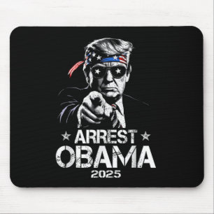 Verhaftung Obama 2025 US-amerikanischer Flaggendes Mousepad