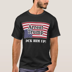 Verhaftung Trumps amerikanischer Fahne auf den Kop T-Shirt