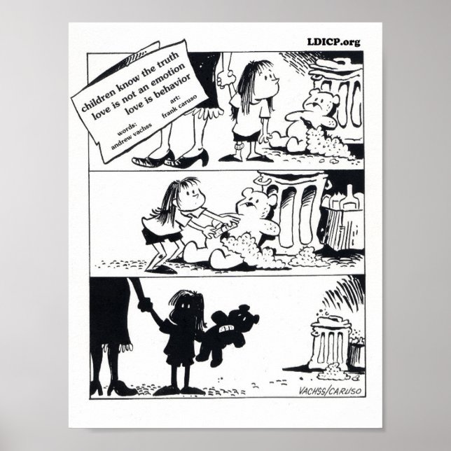 Verhalten ist die Wahrheit 8,5 x 11 Druck Poster (Vorne)
