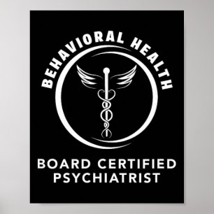 Verhaltens- und Geistesgesundheit Board-zertifizie Poster