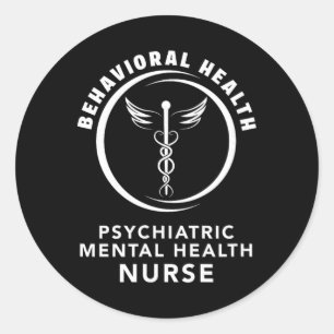 Verhaltens- und Geistesgesundheit Psychiatrische P Runder Aufkleber