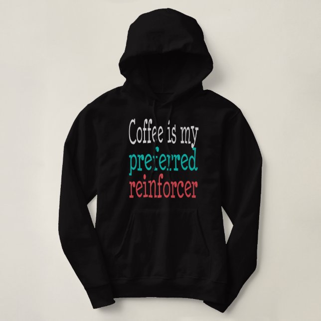 Verhaltensanalyst ABA Therapeut Kaffee Funny Autis Hoodie (Design vorne)