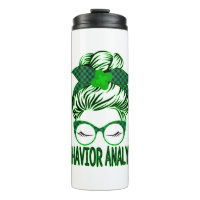 Verhaltensanalyst BCBA Messy Bun St Patrick's Day