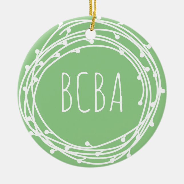 Verhaltensanalytiker, bcba, bcba-Geschenk, bcba-Or Keramik Ornament (Vorne)