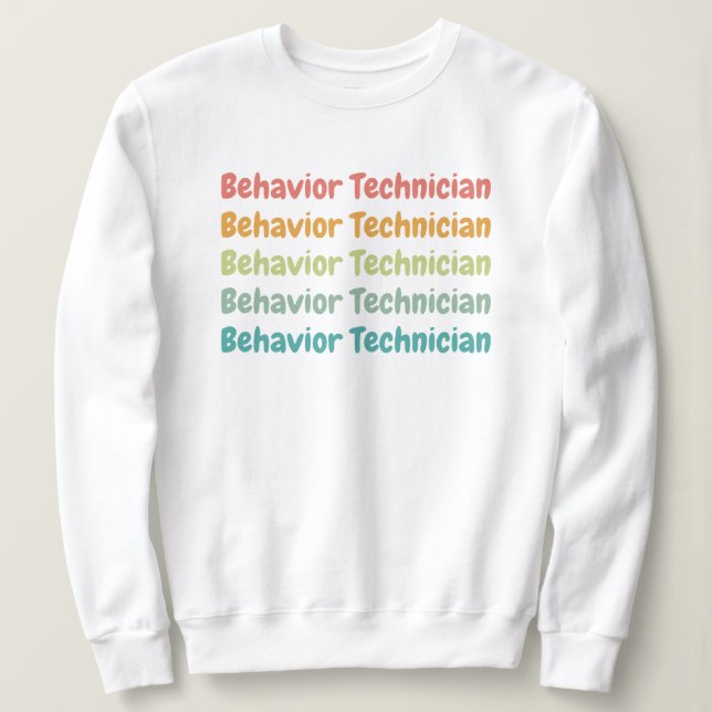Verhaltensforscher RBT Verhalten Tech Retro Sweatshirt (Design vorne)