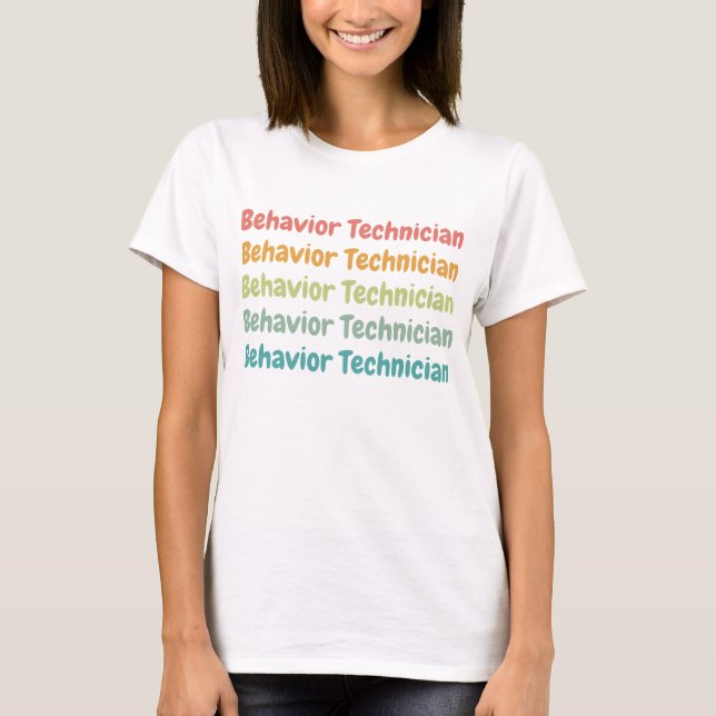 Verhaltensforscher RBT Verhalten Tech Retro T-Shirt (Vorderseite)