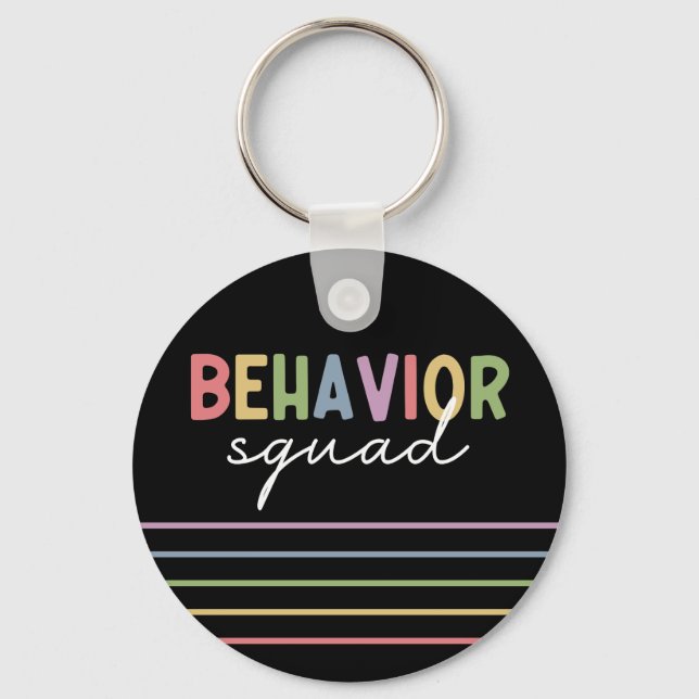Verhaltensplatz | Verhaltenstherapeut ABA Therapis Schlüsselanhänger (Vorderseite)