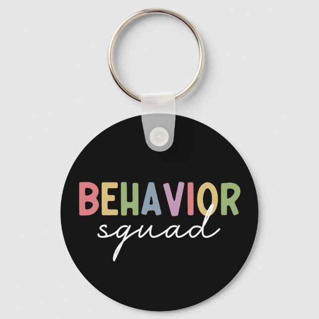 Verhaltensplatz | Verhaltenstherapeut ABA Therapis Schlüsselanhänger (Vorderseite)