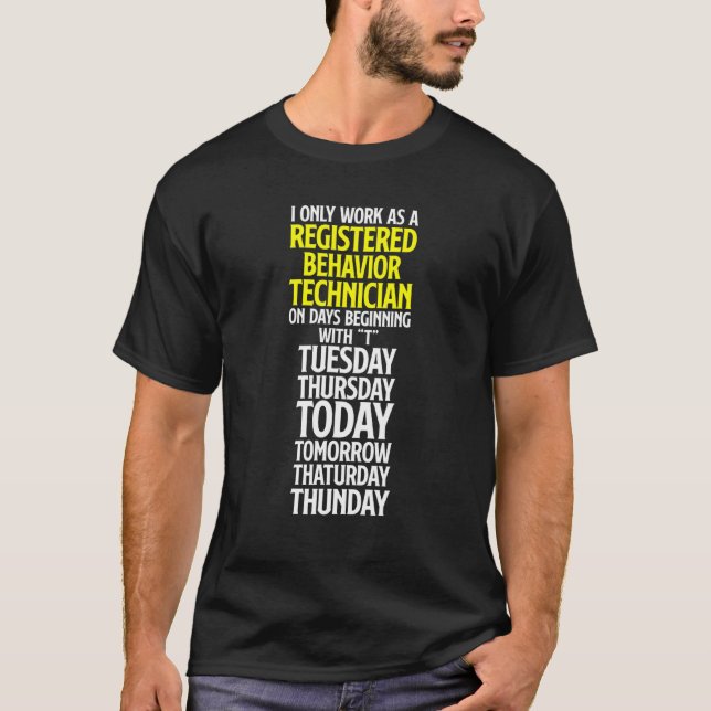Verhaltenstechniker Behavioral Tech RBT 1 T-Shirt (Vorderseite)