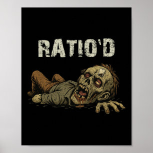Verhältnis Teag Meme Lustiger Zombie Npc Verhältni Poster