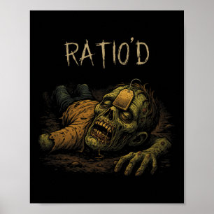 Verhältnis Teag Meme Lustiger Zombie Npc Verhältni Poster