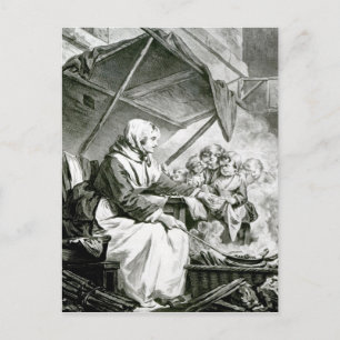 Verhandlungen über Kastanien Postkarte