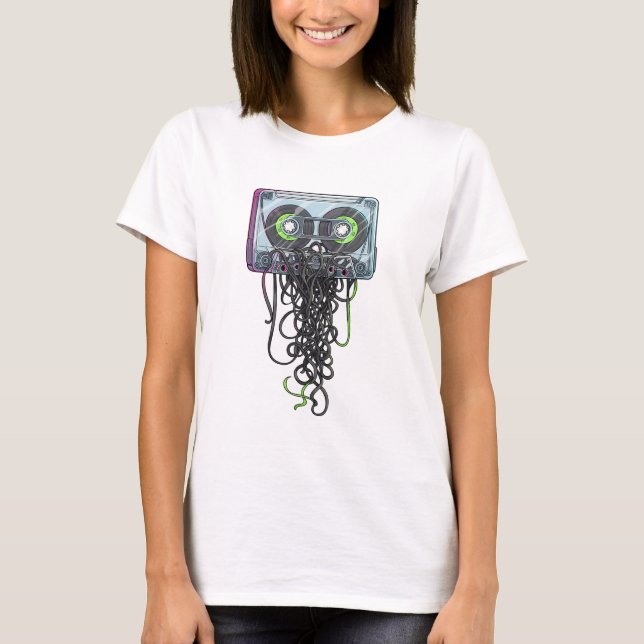 Verhedderte Erinnerungskassette T-Shirt (Vorderseite)