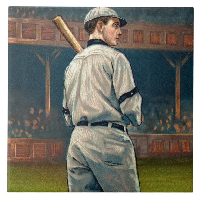 Verheerendes Feuer Schulte, Chicago Cubs, 1911 Fliese (Vorderseite)