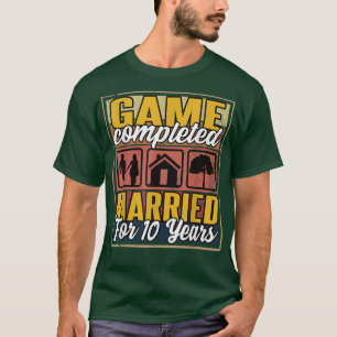 Verheiratet 10 Jahre lang 10. Hochzeit T-Shirt