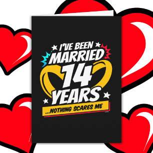 Verheiratet 14 Jahre Witziger 14. Hochzeitstag Karte