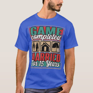 Verheiratet 15 Jahre I 15. Hochzeit T-Shirt