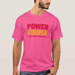 Verheiratet 23 Jahre Power 23 Jahre Geburtstag T-Shirt
