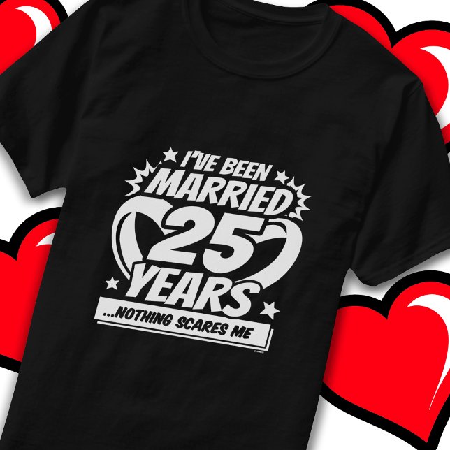 Verheiratet 25 Jahre Sonniges 25. Hochzeitstag T-Shirt (Von Creator hochgeladen)