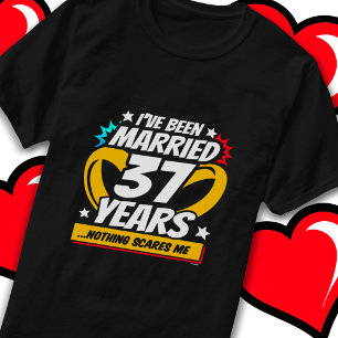 Verheiratet 37 Jahre Witziger 37. Hochzeitstag T-Shirt