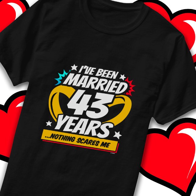 Verheiratet 43 Jahre Funny 43. Wedding Jubiläum T-Shirt (Von Creator hochgeladen)