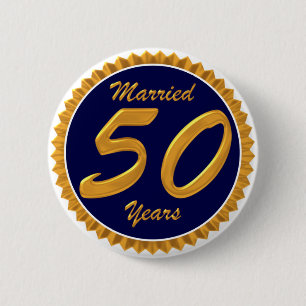 Verheiratet 50 Jahre Button