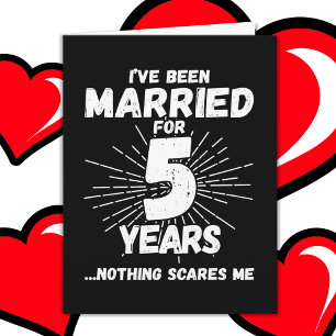 Verheiratet 5 Jahre Funny 5. Hochzeitstag Karte