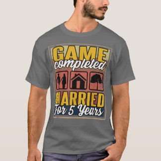 Verheiratet 5 Jahre I 5. Hochzeit T-Shirt