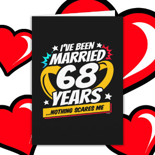 Verheiratet 68 Jahre Funny 68. Hochzeitstag Karte