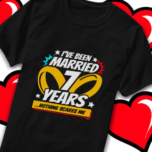 Verheiratet 7 Jahre Funny 7. Hochzeitstag T-Shirt