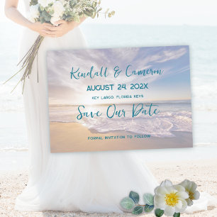 Verheiratet am Strand von Sunrise Save The Date