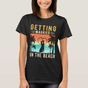 Verheiratet auf der Strandbrücke und Bachelor T-Shirt