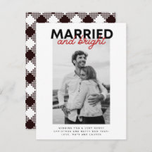 Verheiratet Bright Christmas Neuverheiratetes Foto