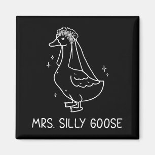 Verheiratet Couple Matching Mrs. Goose Newlywed Magnet