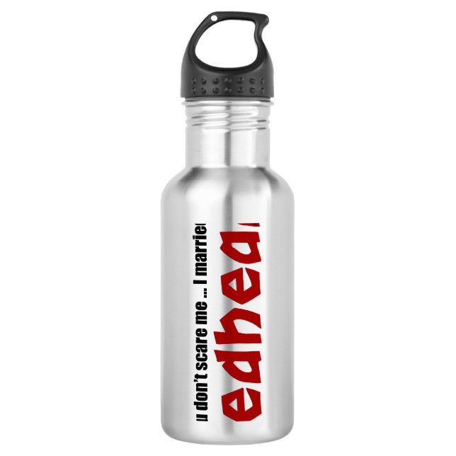 Verheiratet ein Redhead Trinkflasche (Vorderseite)