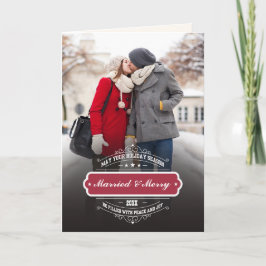 Verheiratet & fröhlich. Custom Foto Weihnachten