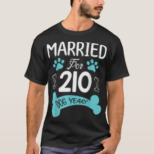 Verheiratet für 210 Hunde Jahre 30. Hochzeitstag T-Shirt