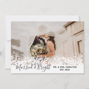 Verheiratet & Helle Funken Feiertagskarte