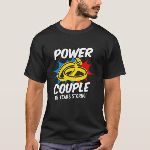 Verheiratet Hochzeitstag Mächtiges Paar Romantisch T-Shirt