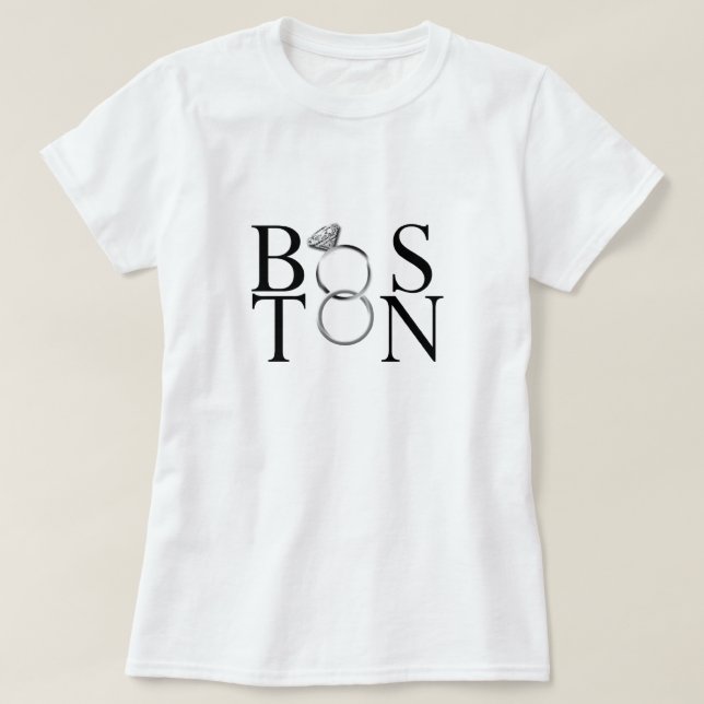 Verheiratet in Boston T-Shirt (Design vorne)