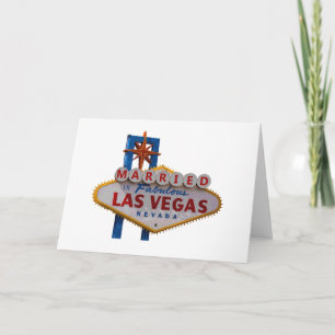 VERHEIRATET in der Las Vegas-Karte Karte