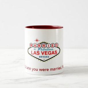 VERHEIRATET in der Tasse Las Vegas