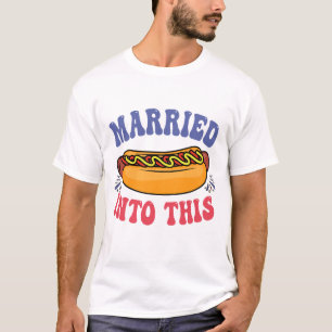 Verheiratet in diesem lustigen Hotdog Lover Paare T-Shirt
