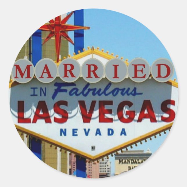 VERHEIRATET in FABULOUS LAS VEGAS Aufkleber (Vorderseite)
